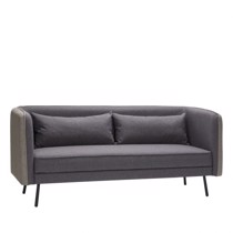 Hübsch sofa i metal og sort / grå